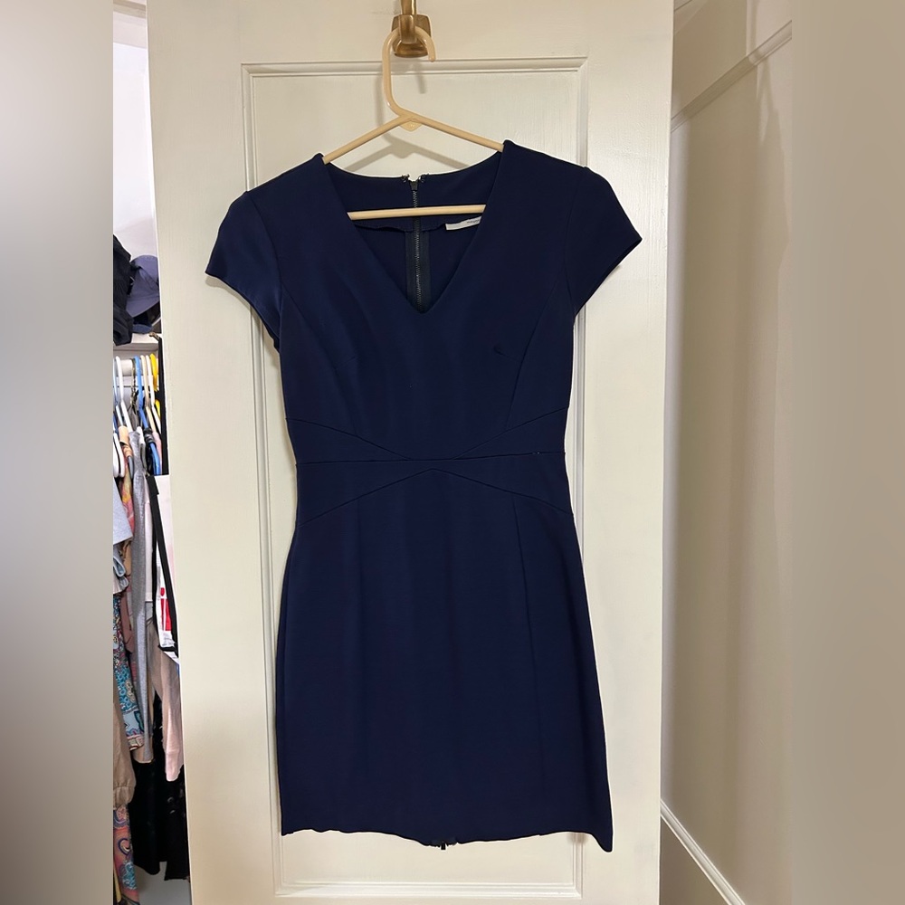 Halogen Deep Blue Mini Dress